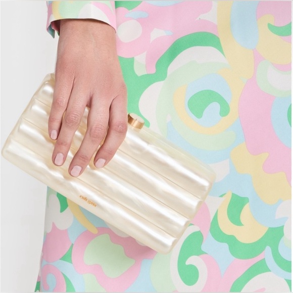 Cult Gaia Enid Clutch. Ivory. - Picture 6 of 15